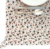 Nappe de BINK Bedding - Nappe Léopard - Katoen enduit Acryl 400 x 145 cm - déhoussable - lavable - fête - décoration de fête - fête d'enfants - anniversaire - repas en plein air - imprimé panthère - imprimé animal