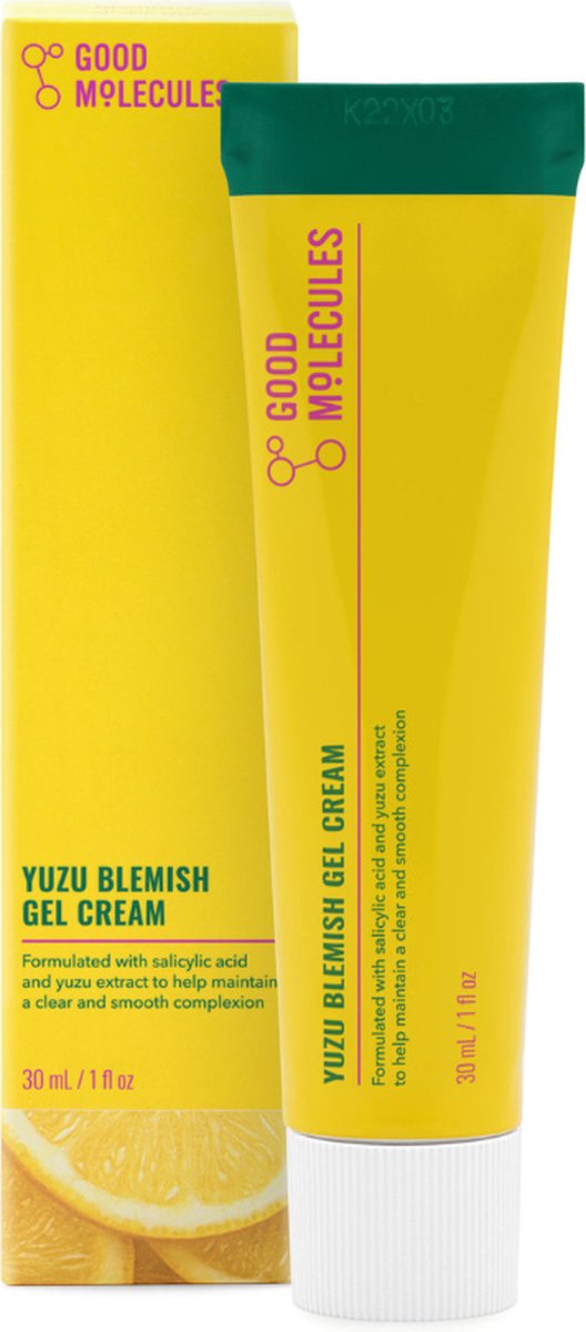 GOOD MOLECULES Yuzu Blemish Gel Cream – Verhelderende & Kalmerende Gezichtscrème | Tegen Onzuiverheden & Hydratatie | 30g