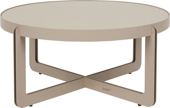 Table basse Zuiver Centre ronde 68 cm beige