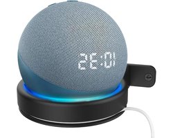 Wandmontagehouder voor Echo Dot 3e 4e Generatie - Ruimtebesparende Luidsprekerbeugelhouder - Multifunctionele Luidspreker Wandmontage - Smart Home-luidspreker (Zwart) .