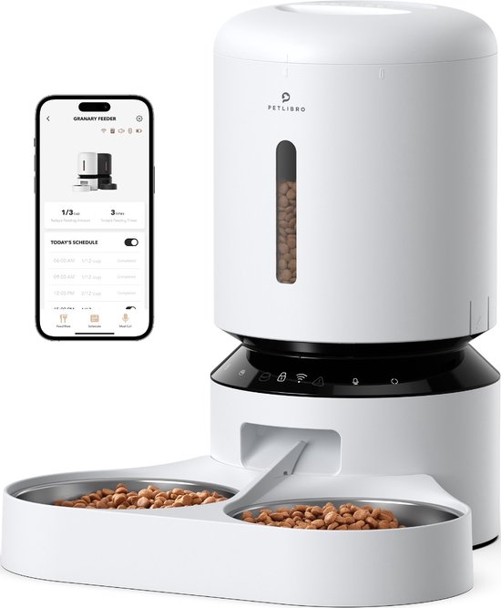 Petlibro Automatische Voerbak met Wifi dual PLAF103 Wit