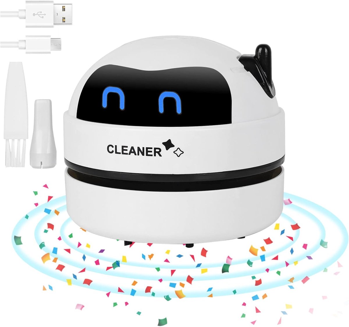 Draadloze Mini Tafelstofzuiger - USB Oplaadbaar en Draagbaar Hoog Zuigvermogen
