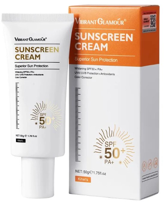 VIBRANT GLAMOUR Sunscreen Crème -  zonbescherming - zonnebrandcrème - breedspectrumbescherming tegen de zon - zonnebrand crème -