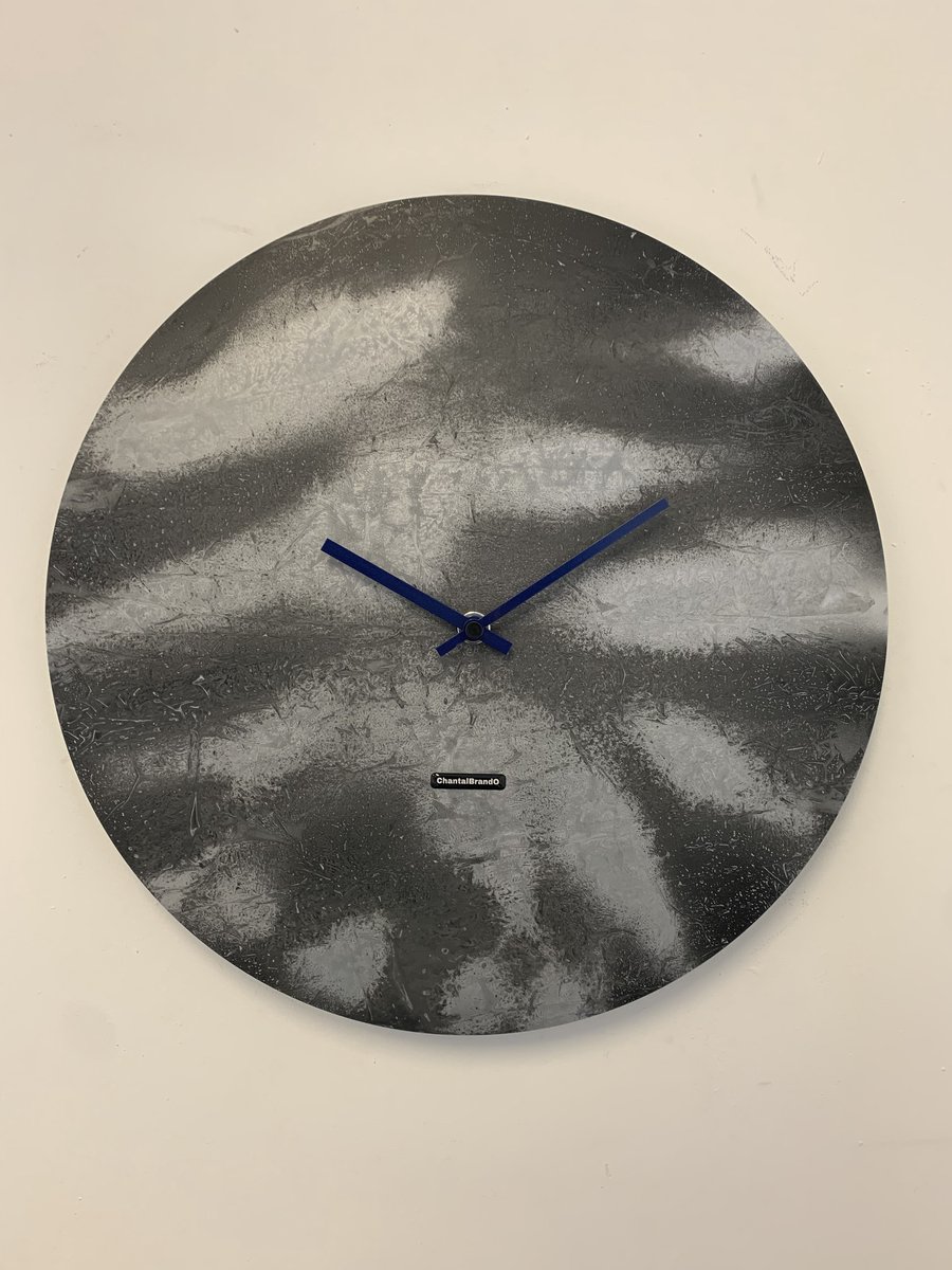 ChantalBrandO Wandklok BRETAGNE XL Modern Industrieel Design