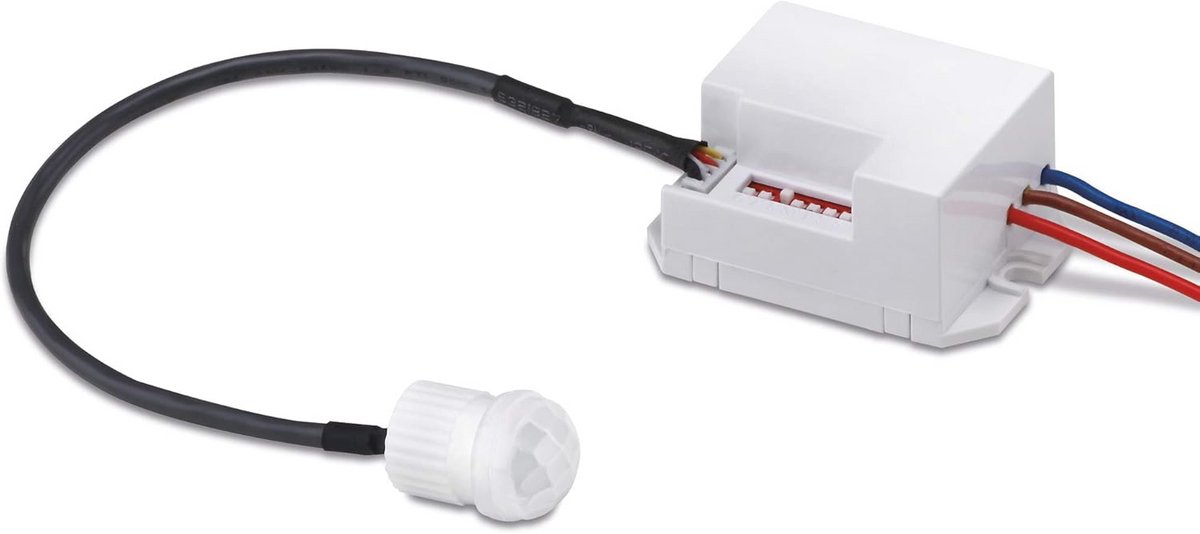 Infrarood Bewegingsmelder Inbouw Mini - LED 360° Lichtregeling en Schemeringssensor - IP20 - Onzichtbare Sensor