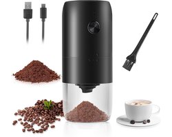 Draagbare Elektrische Koffiemolen met Instelbare Grofheid – USB Oplaadbaar en Keramisch Maalwerk voor Versgemalen Koffie
