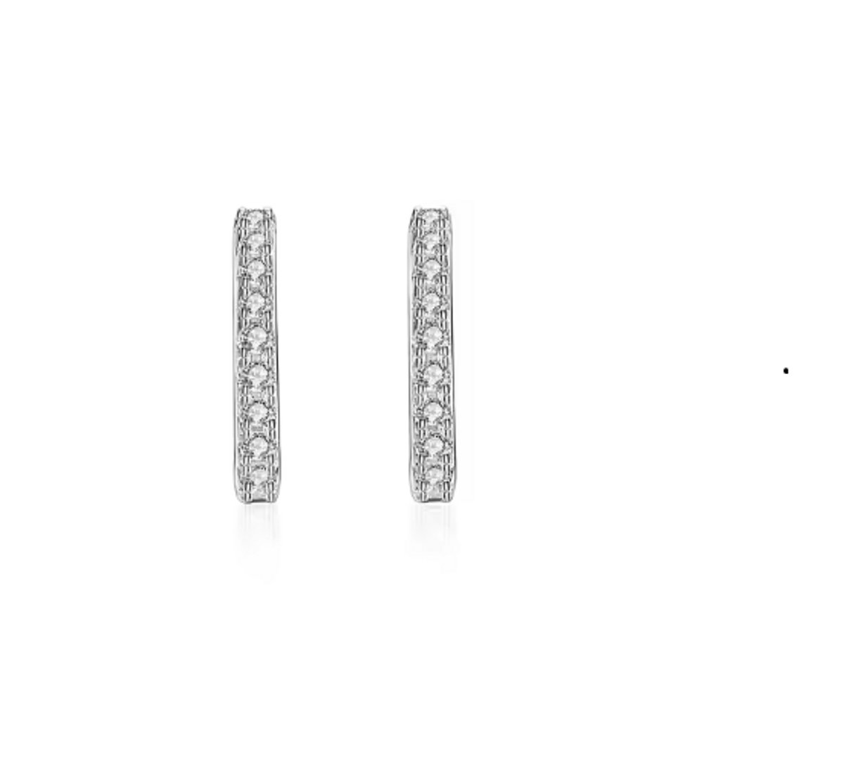 Blush Sprankle Earrings Silver