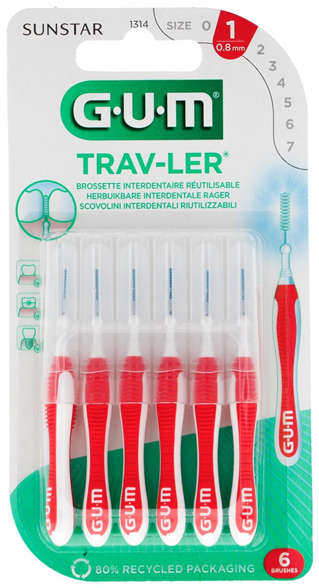 Tandenstoker GUM Trav-Ler tandenborstel