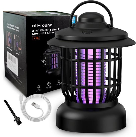 Lampe Anti Moustique Électrique Solaire,1300V UV Lampe Anti Moustique Exterieur Solaire IP65