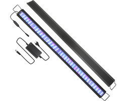 45W LED aquarium met timer schelpdieren decoratie waterdicht - Geschikt voor aquaria van 107-130cm - Aquarium led RGB verlichting - Drie verlichtingsmodi- Ingebouwde timerregelaar- Schaalbare beugel