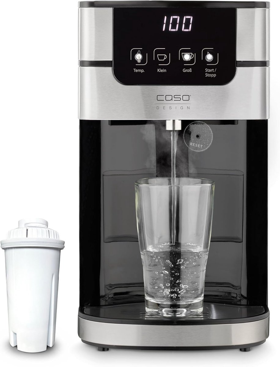 Turbo warmwaterdispenser met instelbare temperatuur 70-100 °C, 4L watertank, ideaal voor k