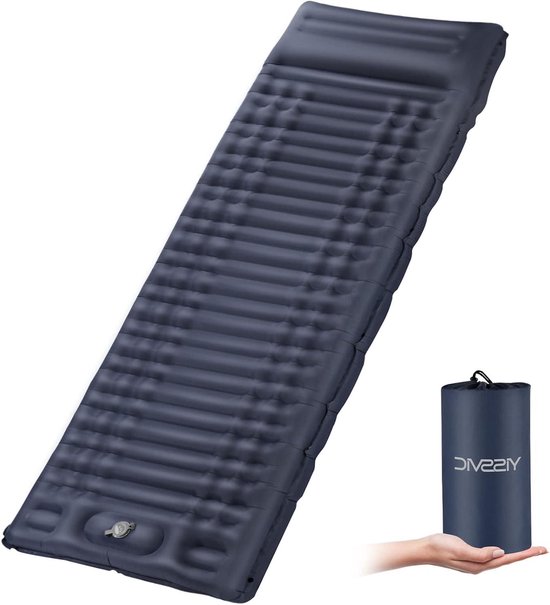 TENTRA ultralichte zelfopblazende campingmat, extra dikke waterdichte slaapmat voor buiten wandelen, backpacken, camping luchtbed met ingebouwde TENTRA ultralichte zelfopblazende campingmat, extra dikke waterdichte slaapmat voor buiten wandelen, backpacken, camping luchtbed met ingebouwde
