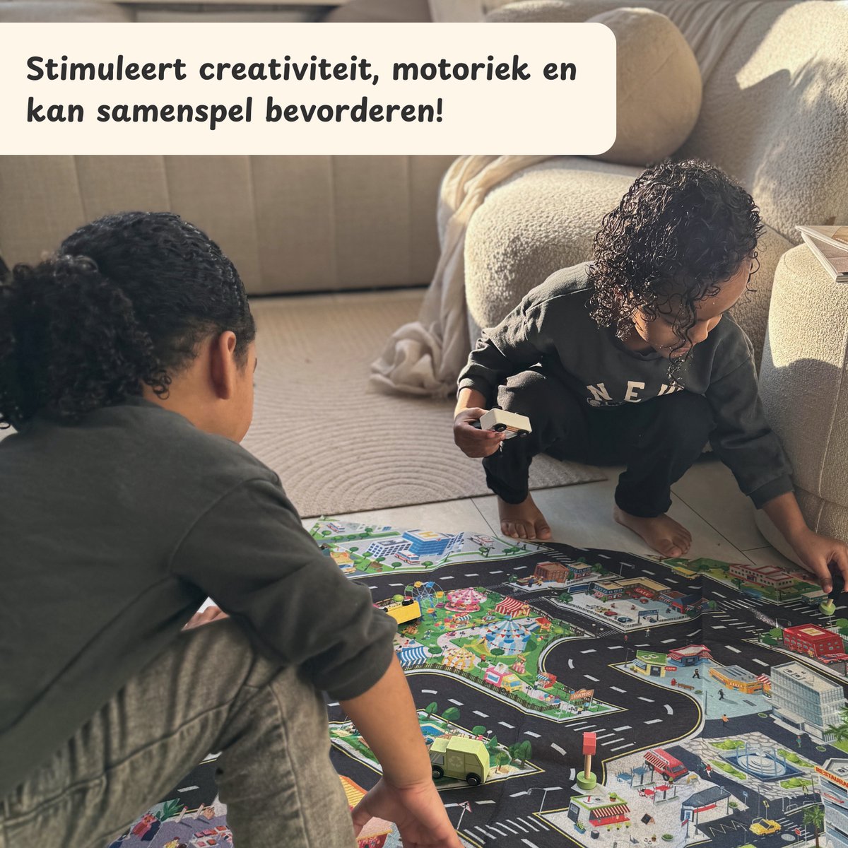 Maxx Kidz Houten Speelgoed Auto's, Trein en Speelkleed - Autokleed met 11 Voertuigen - Auto met Magneten - Educatief & Duurzaam Speelgoed - vanaf 2 jaar — afbeelding 5
