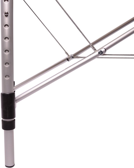 Alora Massagetafel Relax Budget + Alora zadelkruk - Tabouret – Zwart/Chrome - kruk – Kapperskruk - Max. Draagvermogen 250 KG - 8 Hoogtestanden - Incl. Opbergtas - massage bed