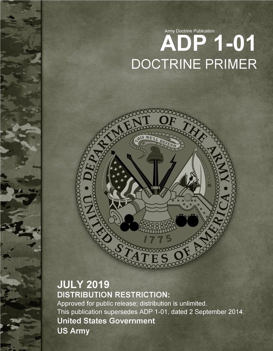 Army Doctrine Publication ADP 1-01 Doctrine Primer July 2019 - cover