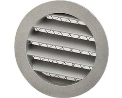 Muur rooster 100mm buitenlucht aluminium - EL-A-RLP100