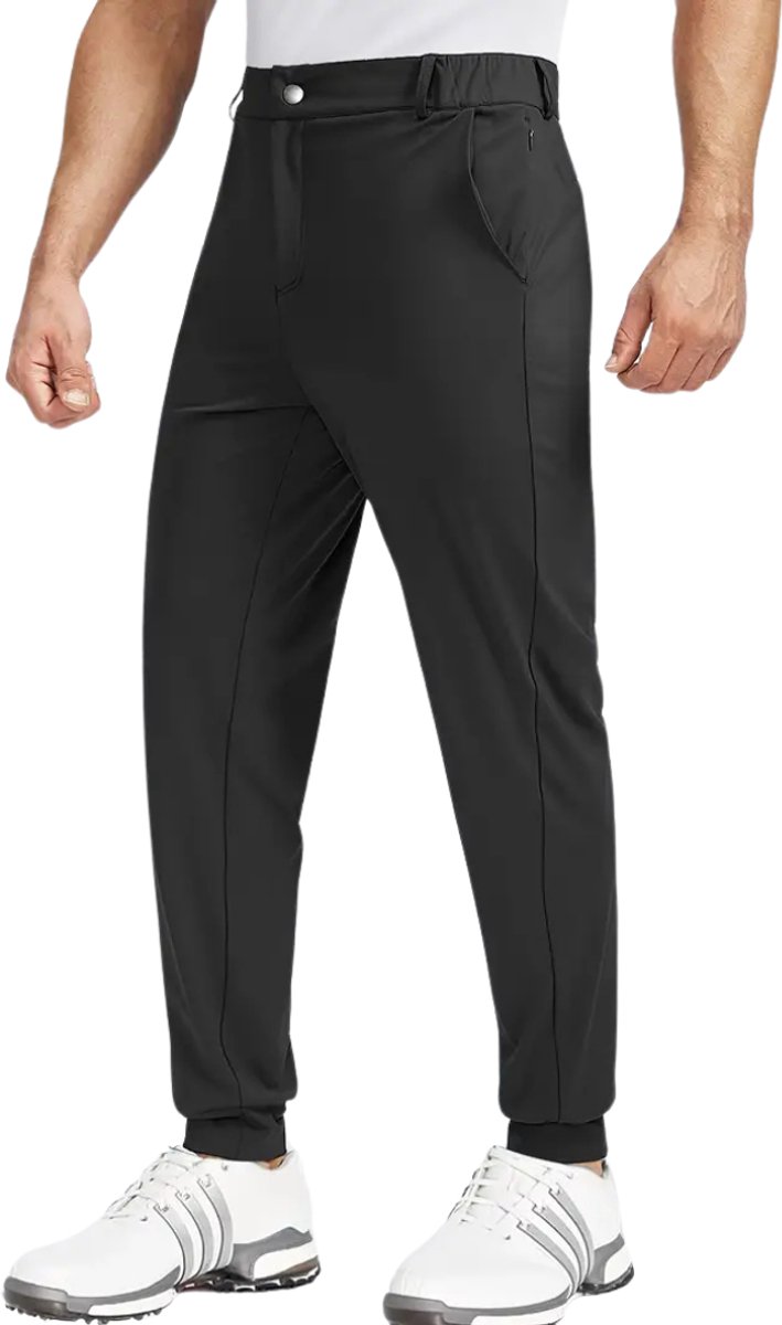 Nivard Golfbroek Heren - Golfkleding - Golfen - Golf Accessoires - Nette Pantalon - Zwart M - Maat 48 van Nivard — afbeelding 4