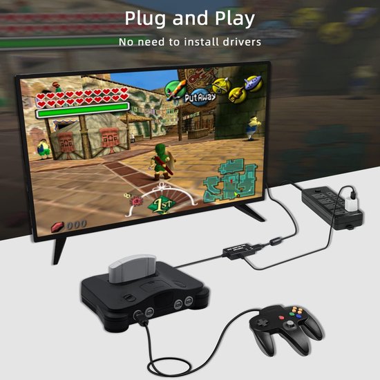 HDMI Converter Cable for N64/SNES Console to HDTV Support 480p/720p ...