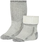 Soga - 2-Pack - Merino Kindersokken - Warmte Regulerend - Heren / Dames - grijs - 19-22 - S2