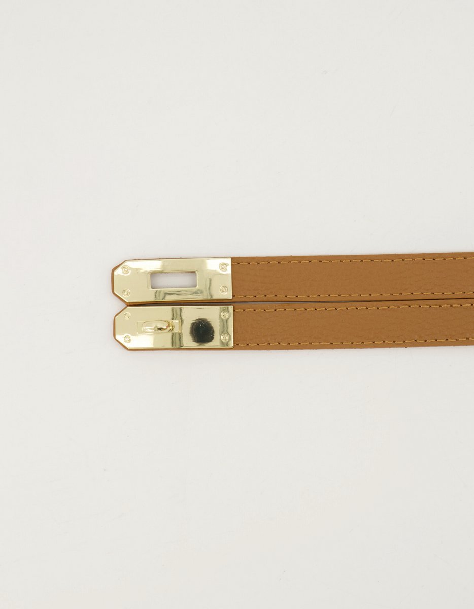 Teatro riem - Garcia - Wikkelriem - Leer - Cognac - One Size
