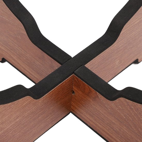 Verstelbare donker gekleurde houten standaard voor de handpan - Chaya Handpan Verstelbare donker gekleurde houten standaard voor de handpan - Chaya Handpan