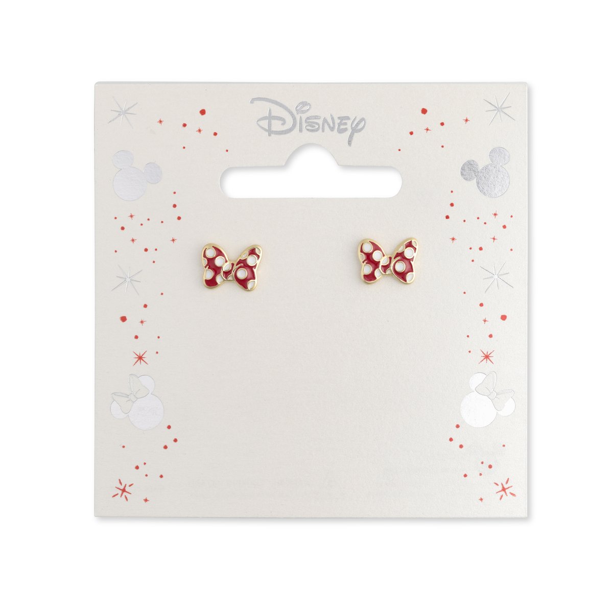 Disney - Minnie Mouse Red Polka Dot Bow Earrings