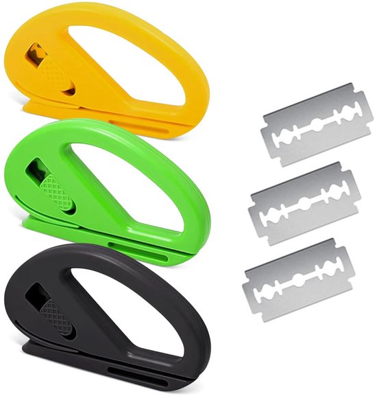 3 stuks Mini Cadeaupapier Snijder - Art Messen - Papier Snijden - Kadosnijder - Cadeaupapier Hulp Rol Snijder