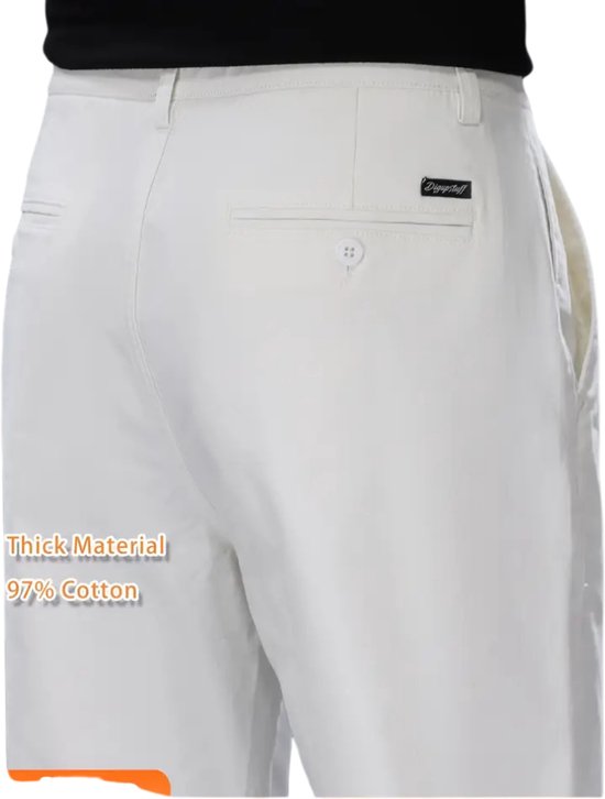Nivard Golfbroek Heren - Golfkleding - Golfen - Golf Accessoires - Nette Pantalon - Wit L - Maat 50 van Nivard — afbeelding 5