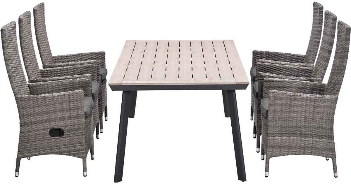 Tuinset met Penedo tuintafel 230x100 cm van Garden Impressions.
