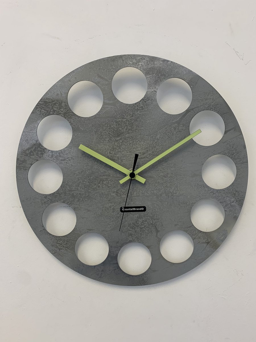 MOSACLOCK GREY LABEL Wandklok Modern Industrieel Design