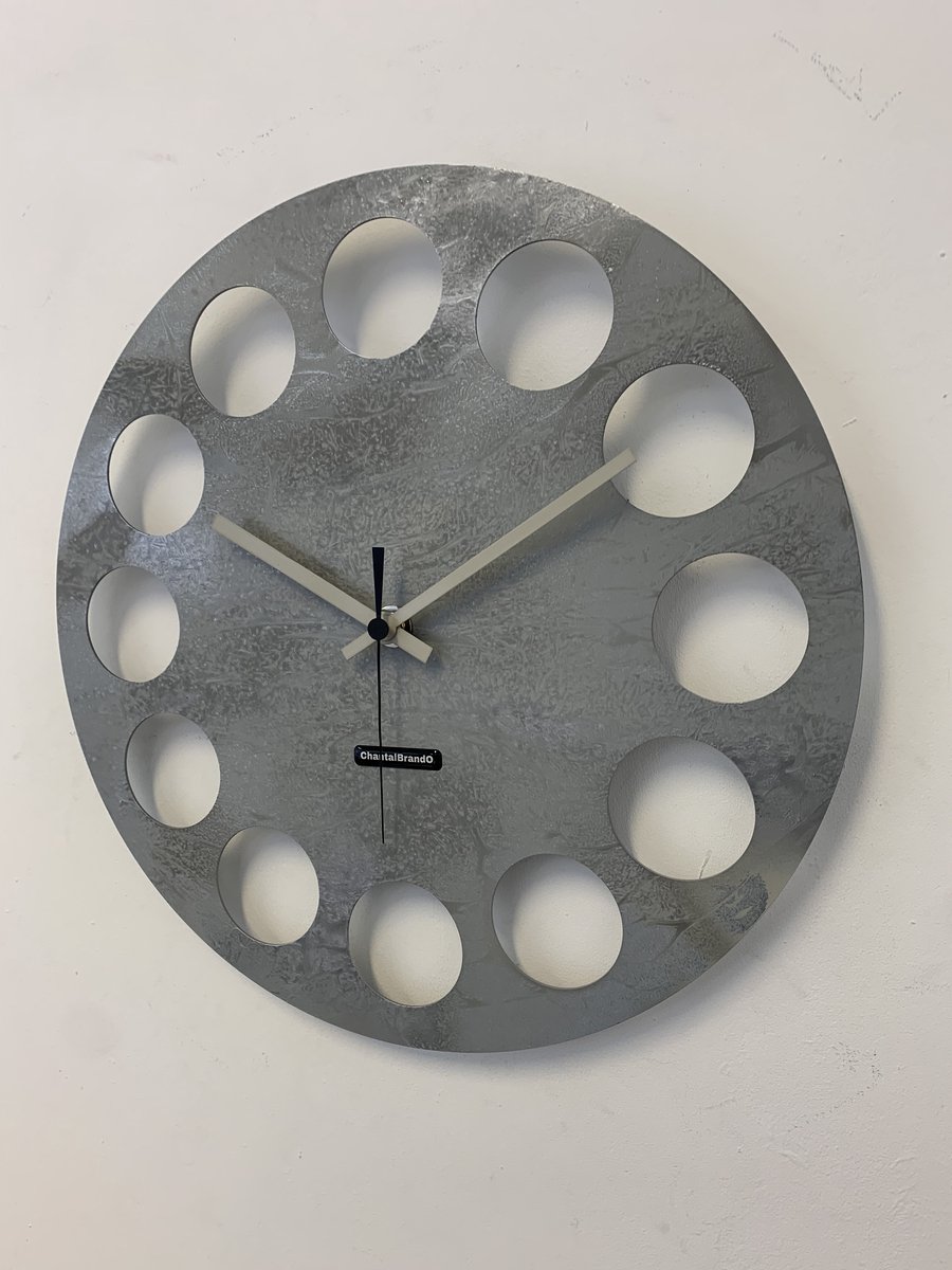 MOSACLOCK GREY LABEL Wandklok Modern Industrieel Design