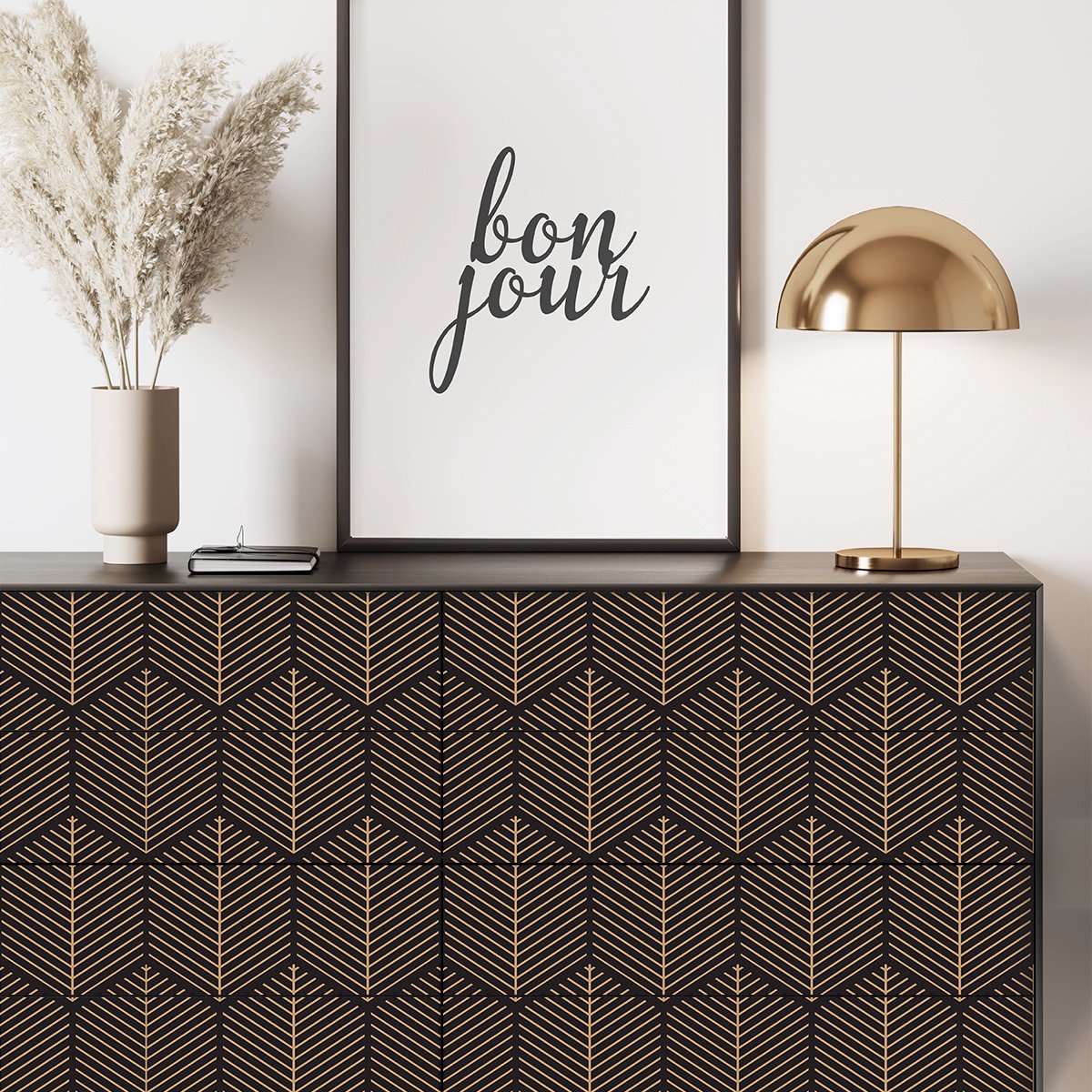 Ambiance Sticker Scandinavische meubelsticker Hendrickx 60 x 90 cm Multi color