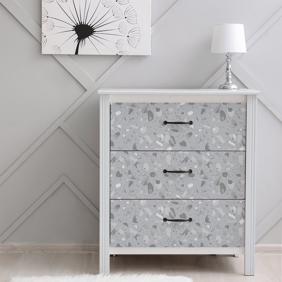 Ambiance Sticker Bilbao terrazzo meubelsticker, 60 x 90 cm Multi color