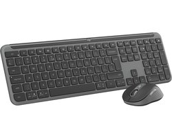Logitech MK950 Signature Slim Combo - Draadloos Toetsenbord en Muis - US international - Qwerty - Graphite
