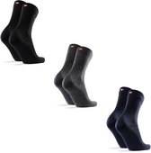 DANISH ENDURANCE Merinowol Sokken - Warme Sokken - voor Dames & Heren - 3 paar - Meerkleurig - Maat 39-42