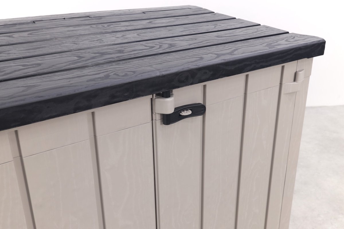 Toomax Stora way opbergbox 842 liter - taupe donker grijs