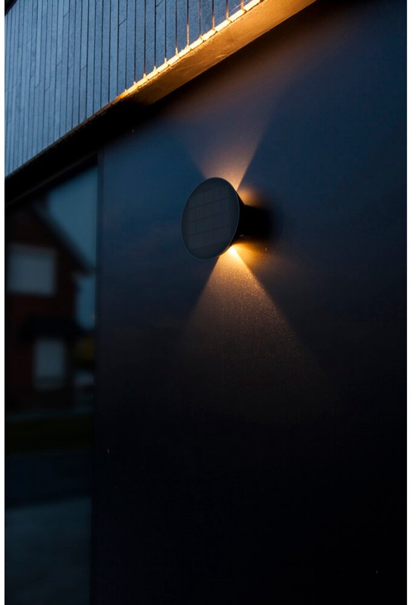 Lutec Belka - LED hybrid wandlamp voor buiten