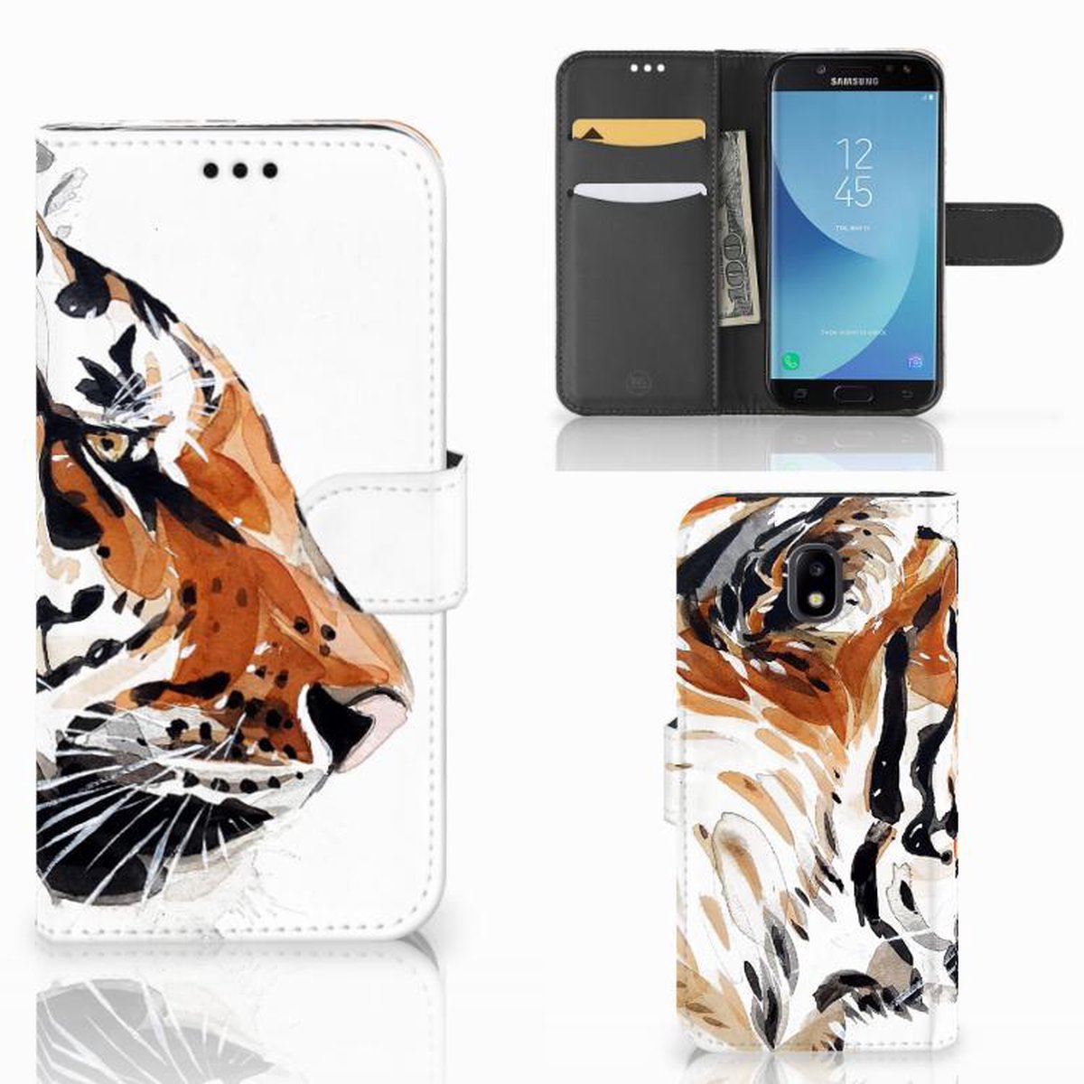 Hoesje Samsung Galaxy A30 Watercolor Tiger