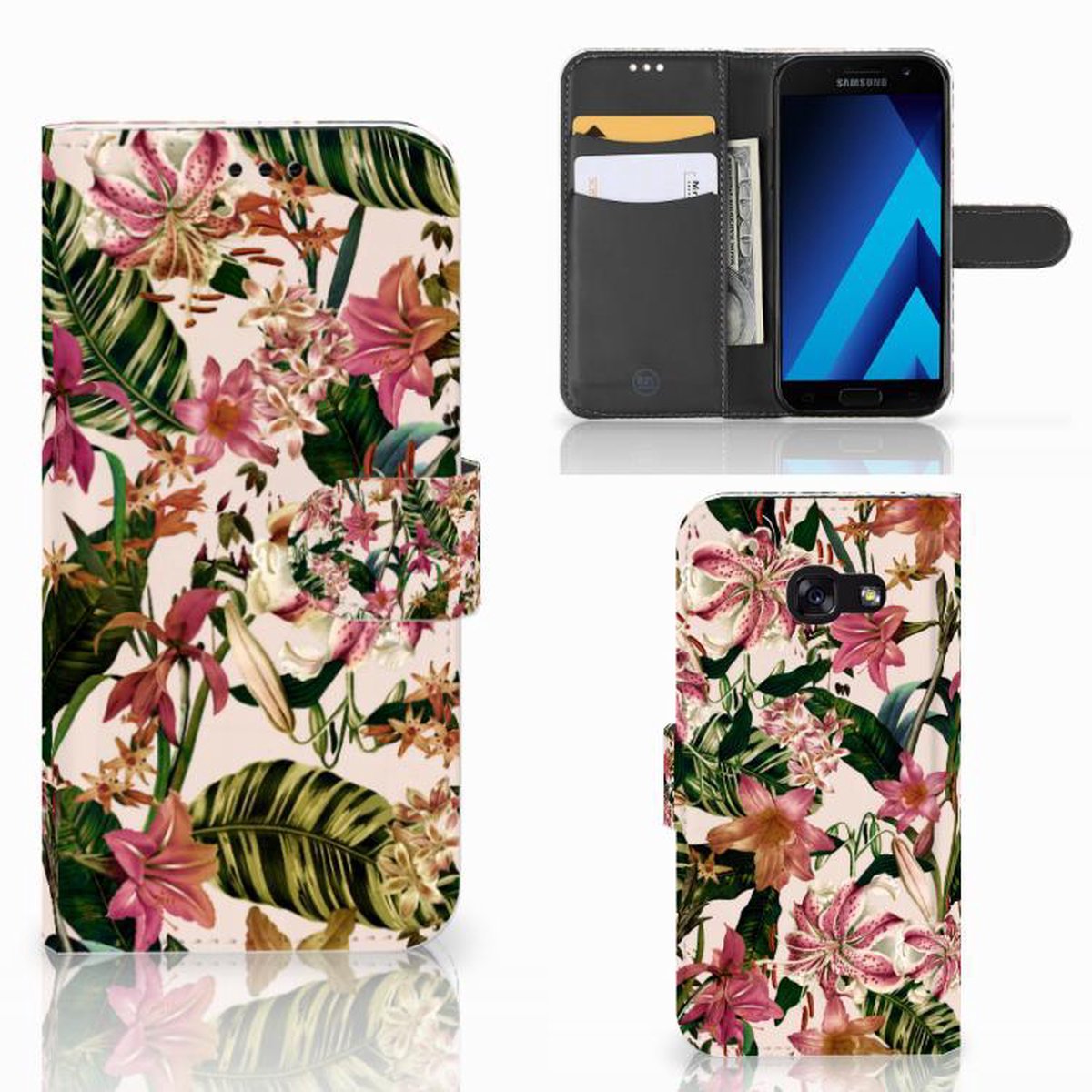 Samsung Galaxy A30 Hoesje Flowers