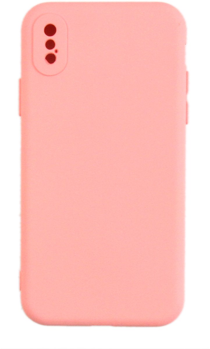 Rixus Soft TPU -telefoonhoesje - iPhone X, XS - Pink - Beschermend - Slim Fit - Schokbestendig