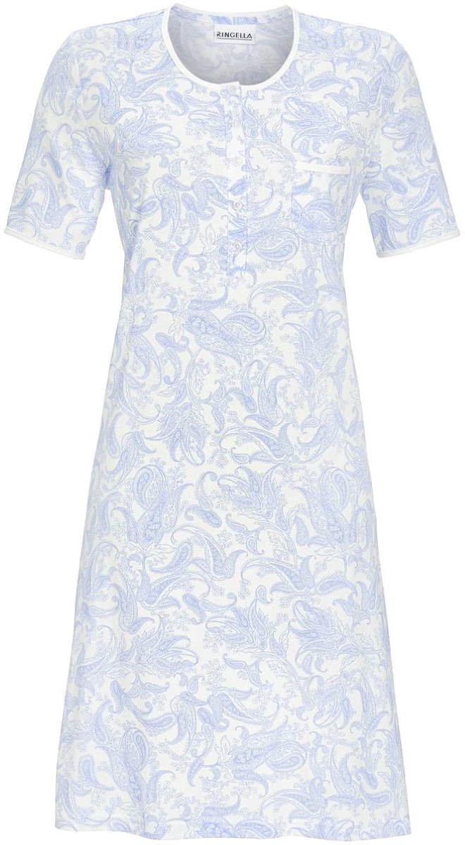 Ringella Soft Paisley – Nachtkleed – 5211068 – Azur – Wit