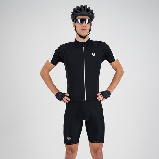 Lixada Fietsshirt voor heren, ademend, Quick-Dry korte mouwen, wielersportshirt met gel gevoerde shorts