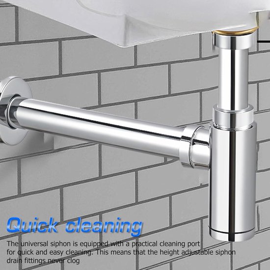 Design Sifon Lagoo Garda Universeel Messing Gunmetal
