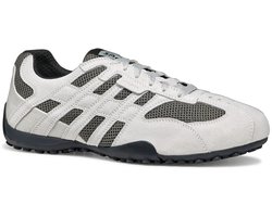 Geox U Snake Original A - Leren herentrainers U55MNA 02214 C0663 White