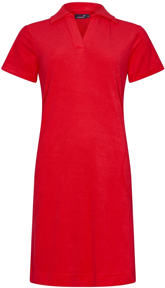 Rebelle Dames Nachthemd Rebelle - Coral Coast - Bio Katoen - Badstof rood