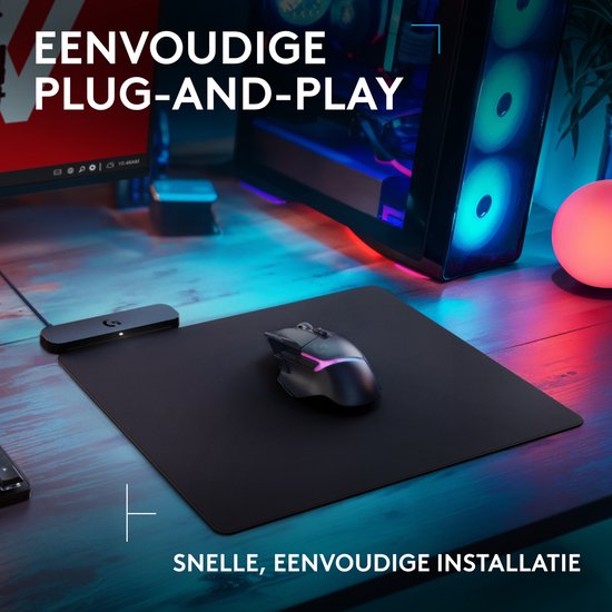 Logitech G Powerplay 2 - Tapis de souris et station de chargement sans fil - Noir