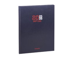 Brepols agenda 2026 - 16Maanden - A4 week - COLLEGE - Schoolagenda - 1 week op 2 pagina's - Stevige omslag - Weekoverzicht - Blauw - 21 x 27 cm - september 2025 tm december 2026