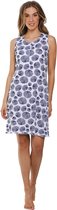 Chemise de nuit femme Pastunette - Breeze marine - Mouwloos - Katoen Bio - Taille 38