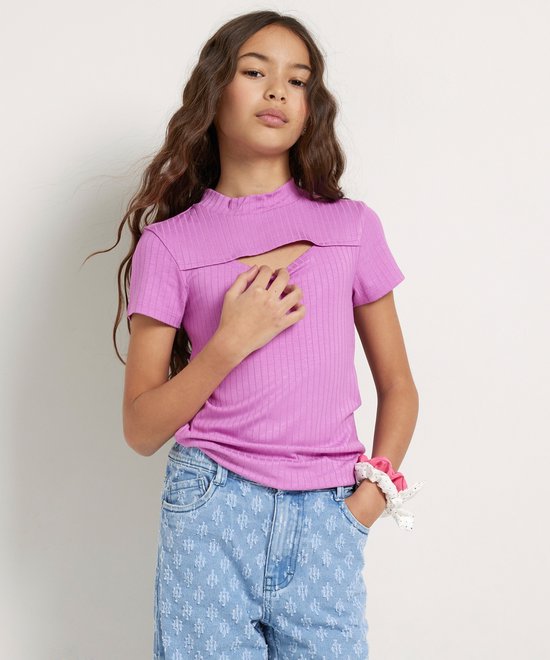 T-shirt Femme Manches Courtes Col Rond - Matière Polyester Doux, Coupe Décontractée, Style Plissé Ou Crop Top