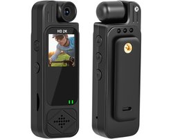 TKMARS Actiecamera - Recorder - HD sportcamera - Videocamera, DV en voice recorder in één - Beeldstabilisatie - 180° draaibare lens - Breedhoekig beeld van 130° - Klipontwerp voor bevestiging